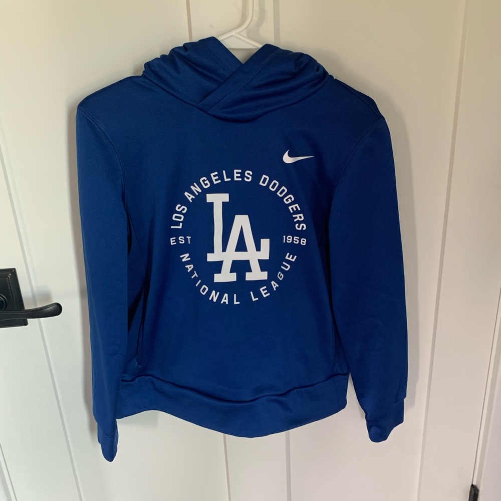 Adult XS LA Dodgers Royal Blue Hoodie Sweatshirt